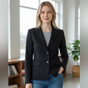 Isaac Mizrahi Black Women's Blazer